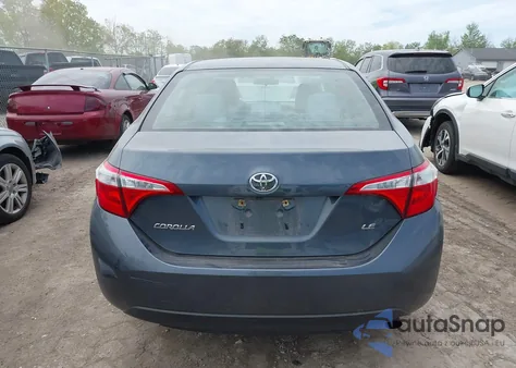 2015 Toyota Corolla Le из США, поврежденный, VIN 2T1BURHE5FC311925